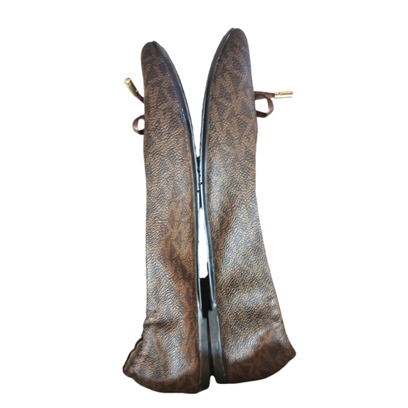 MICHAEL KORS MK Logo Ballet Flat Shoe 6.5 - Picture 6 of 10